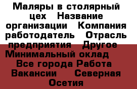 Маляры в столярный цех › Название организации ­ Компания-работодатель › Отрасль предприятия ­ Другое › Минимальный оклад ­ 1 - Все города Работа » Вакансии   . Северная Осетия